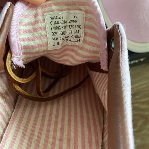 POLO Ralph Lauren sneakers - Mandi 1 Pink Chambray NWT size 9 - Picture 7 of 9